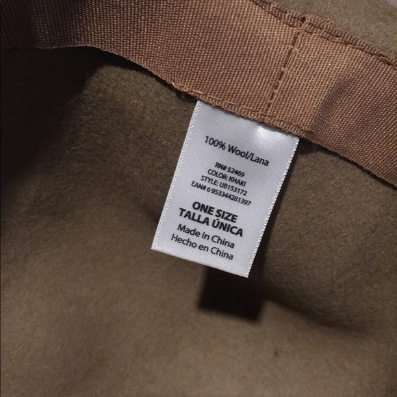 100% Wool Khaki Hat - Picture 4 of 4